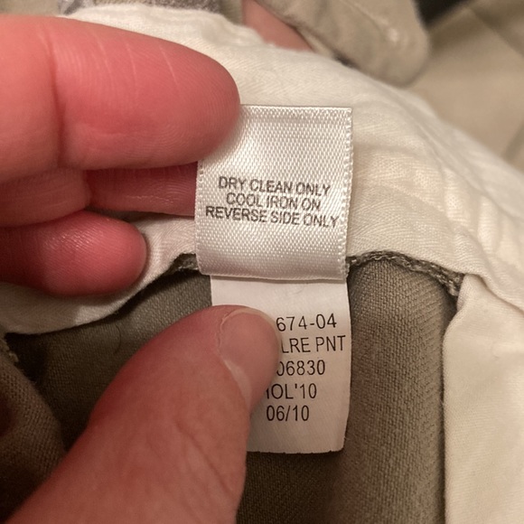 Banana Republic Khaki wide leg trousers. size 0 short. - Picture 5 of 5